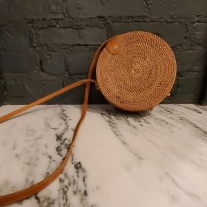 Round Rattan Purse
